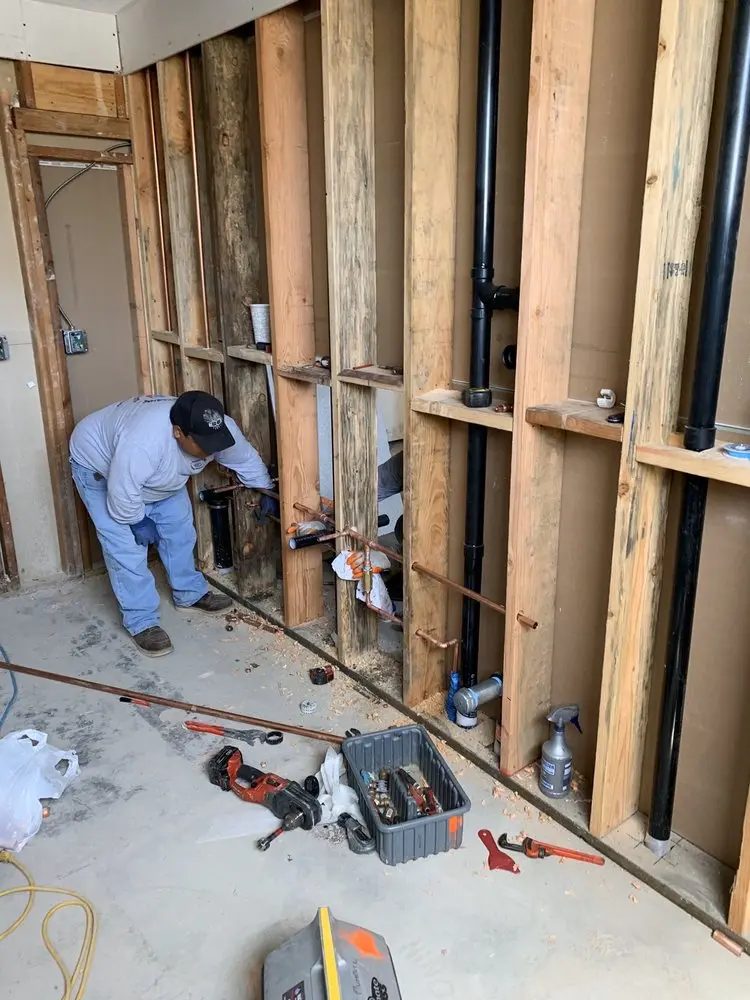 Commercial rough-in plumbing for Gas Line Repair in Bullard